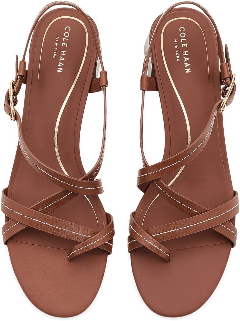 image:imageCole Haan Womens Dillon Block Heel ThongBritish Tan LeatherIvory