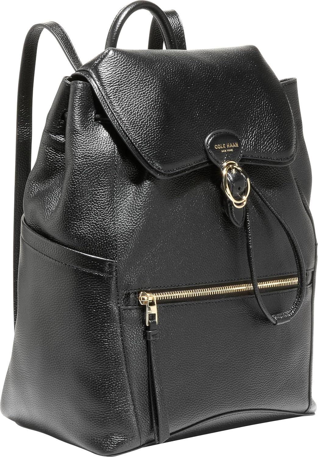 image:imageCole Haan Womens Alexandria Flap Medium Irish Coffee UnitBlack