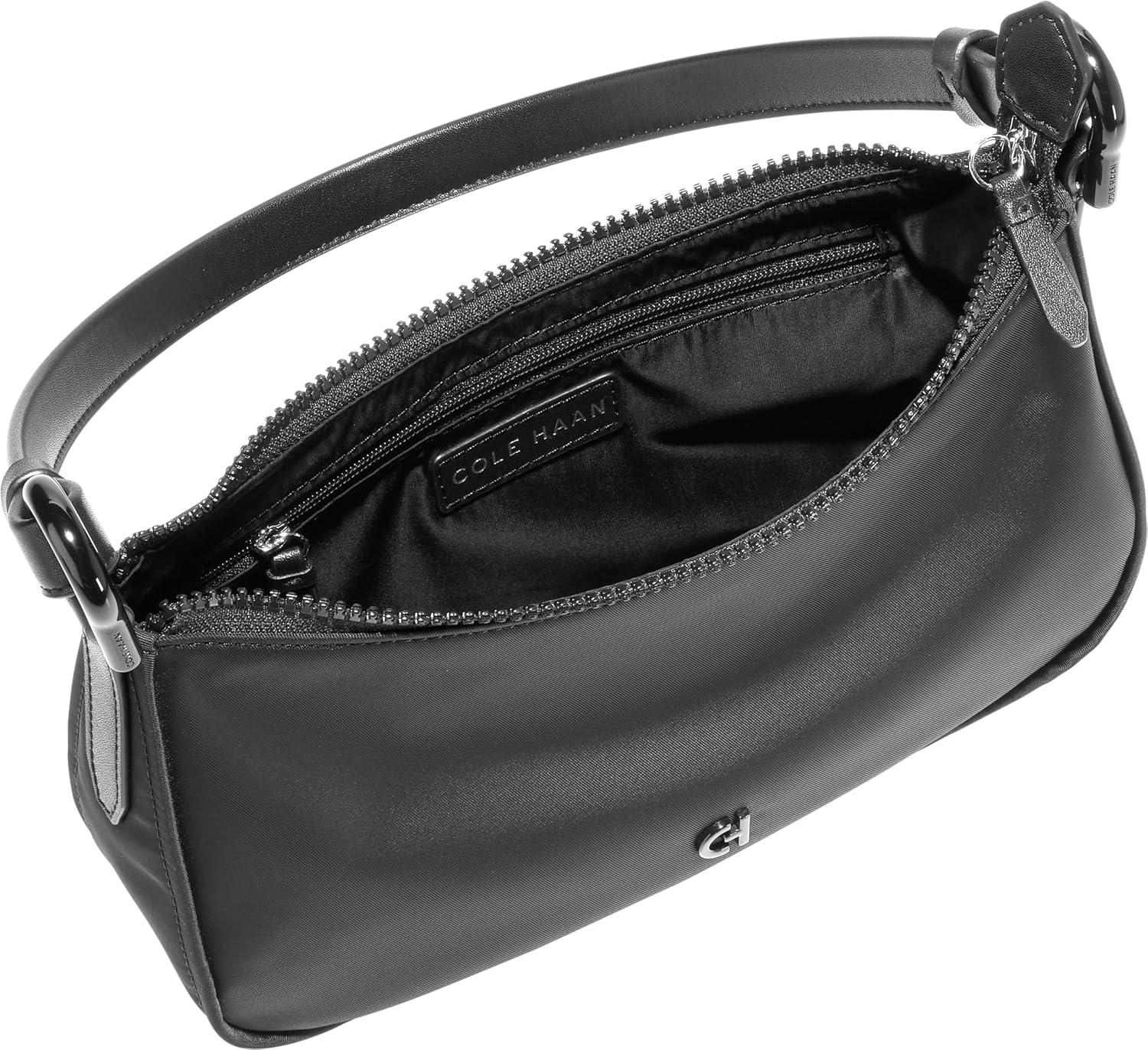 image:imageCole Haan Womens Convertible Leather NylonBlack Solid