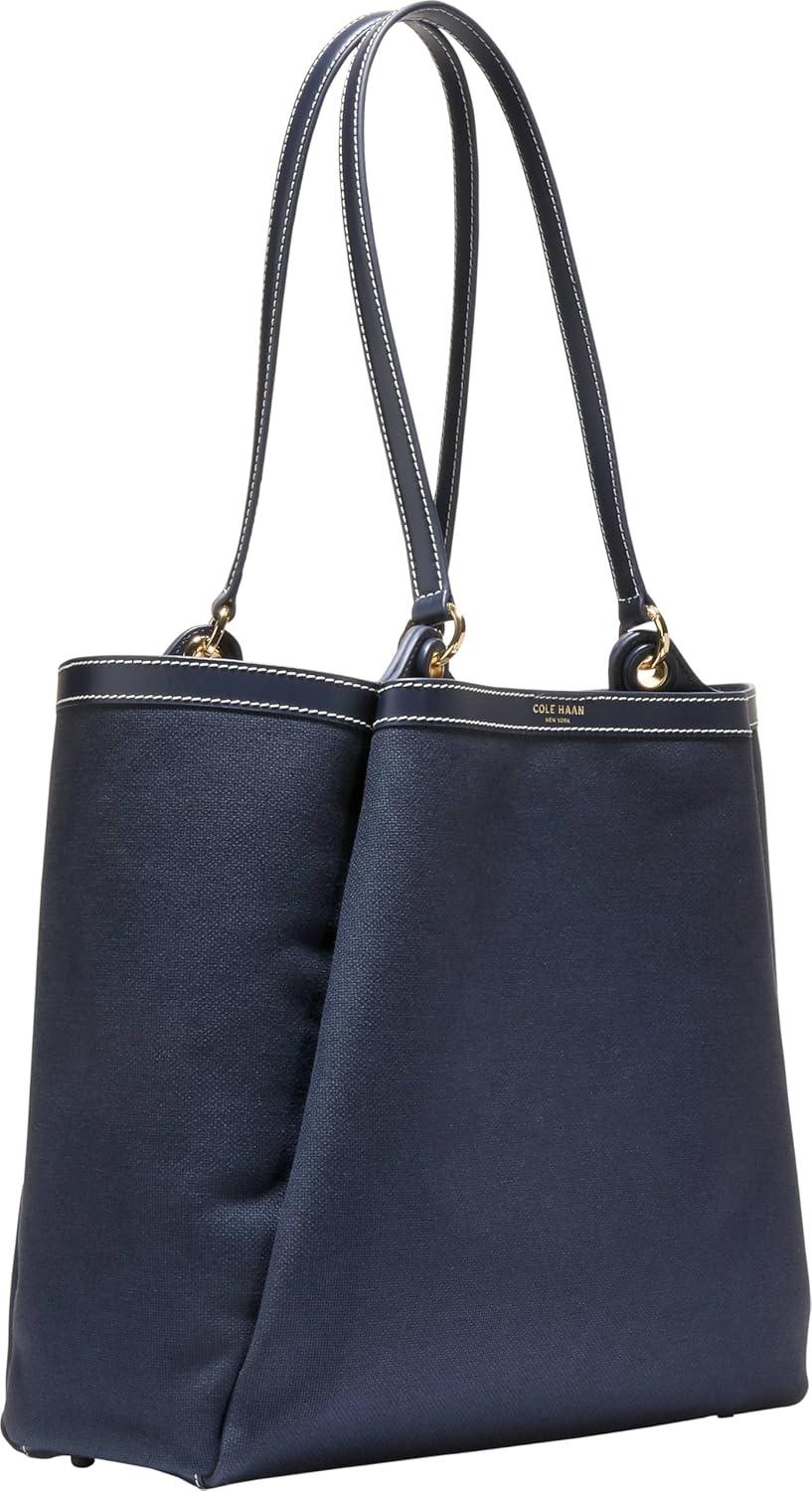 image:imageCole Haan Womens Midtown Leather MediumMidnight Moon Canvas