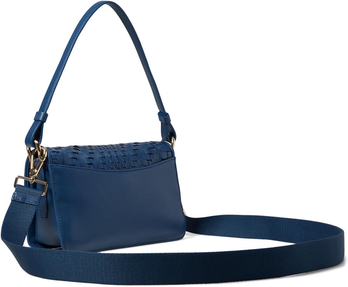 image:imageCole Haan Womens Mini LeatherBlue Genevieve Weave