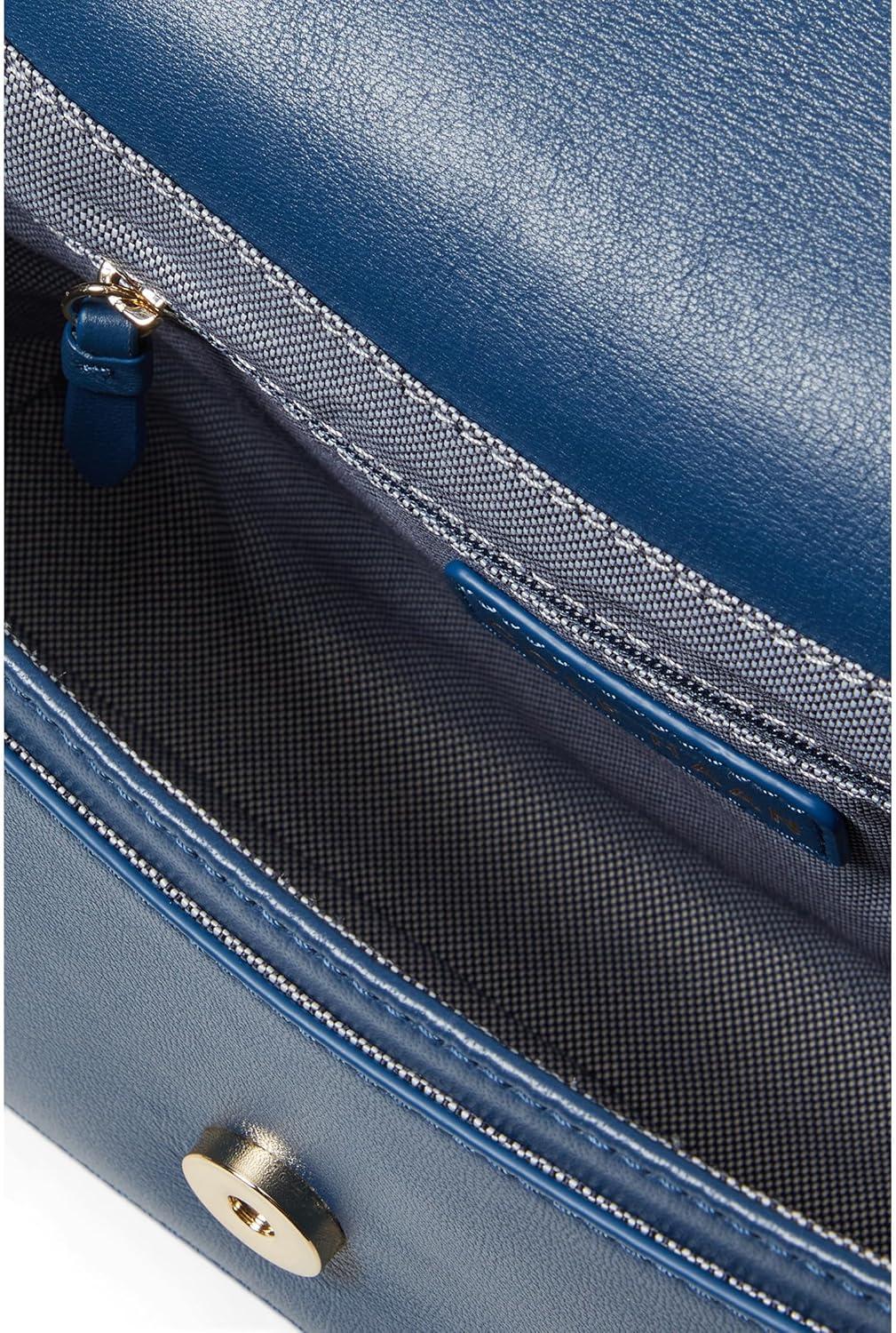 image:imageCole Haan Womens Mini LeatherBlue Genevieve Weave