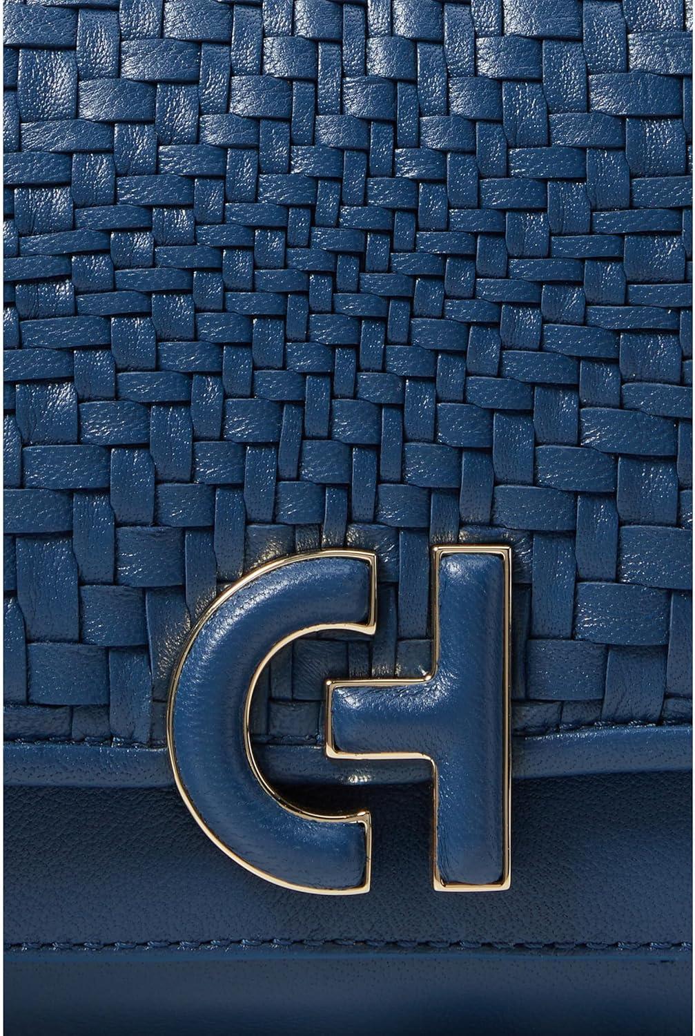 image:imageCole Haan Womens Mini LeatherBlue Genevieve Weave