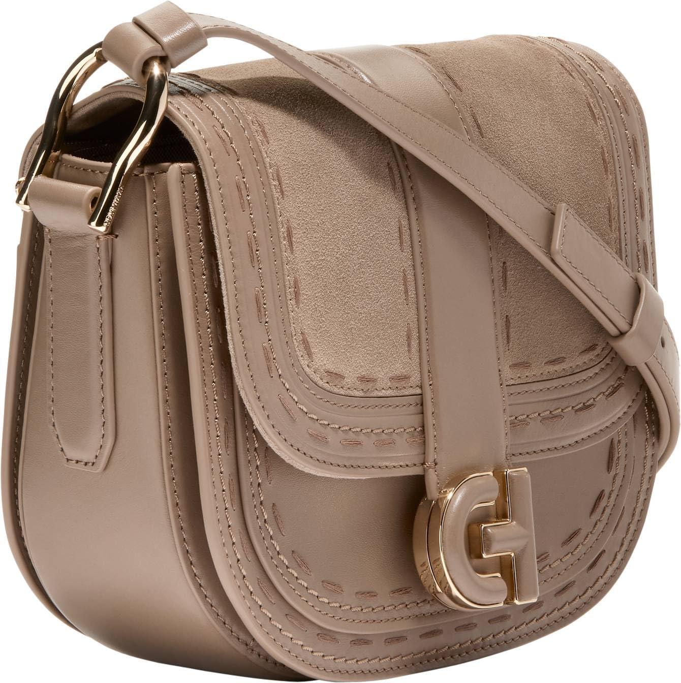 image:imageCole Haan womens Essential Leather Mini Saddle BagIrish CoffeeWhipstitch