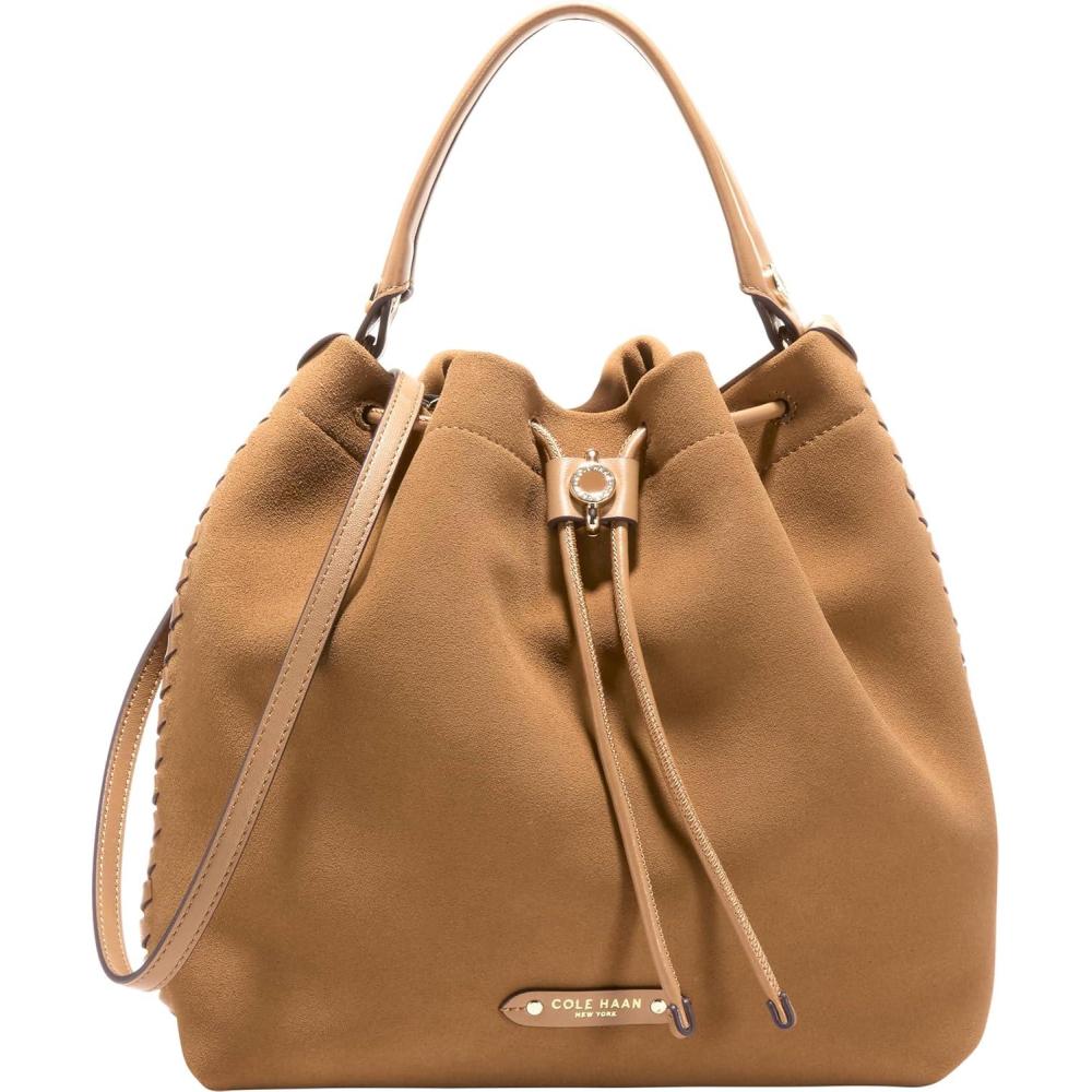image:imageCole Haan Womens Isabella BucketGolden Honey Suede