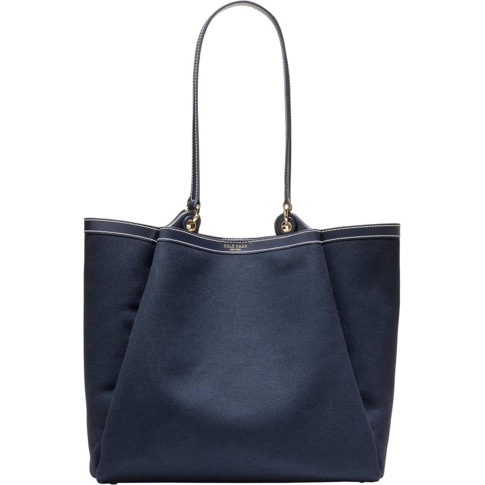 image:imageCole Haan Womens Midtown Leather MediumMidnight Moon Canvas