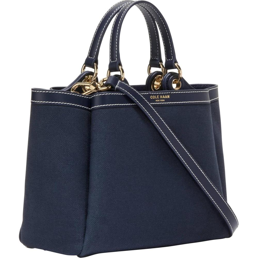 image:imageCole Haan Womens Midtown Small CrossbodyMidnight Moon Canvas