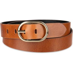 Cole Haan Women’s Two-in-one Reversible Leather Fashion Dress Belt for Jeans, Trousers and Dresses(Tan/Black)