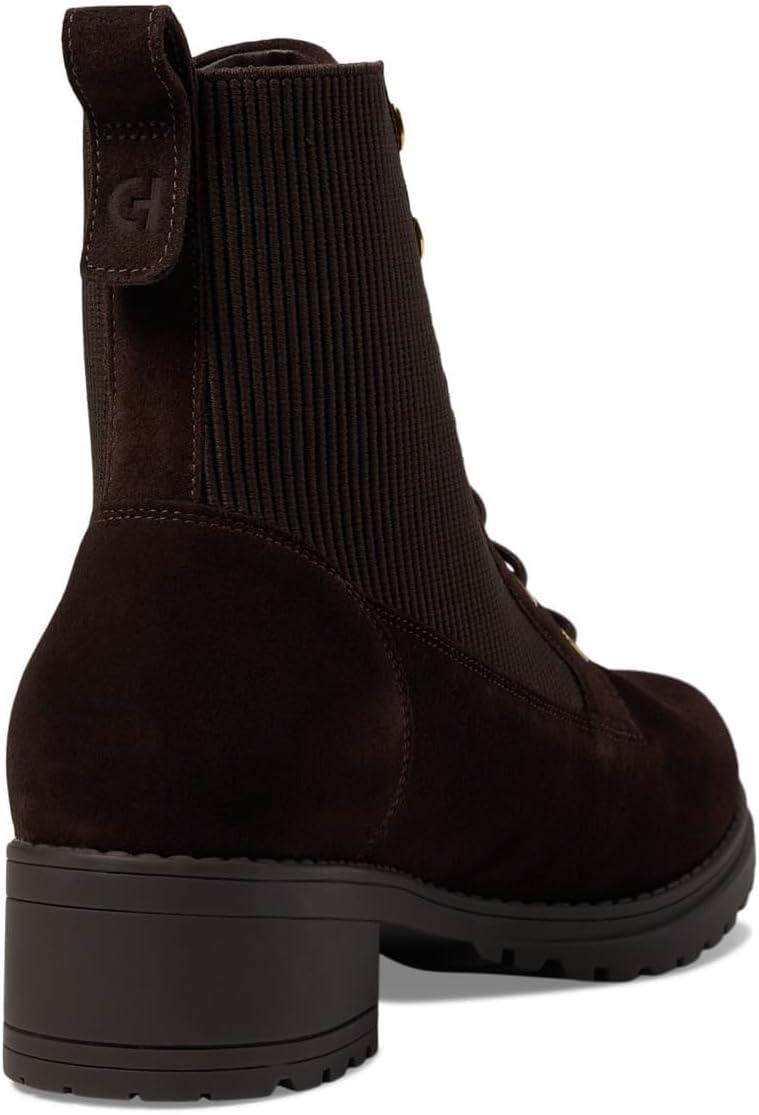 image:imageCole Haan Womens Camea CombatCh Dk Chocolate SdeTonal Stretch Knit