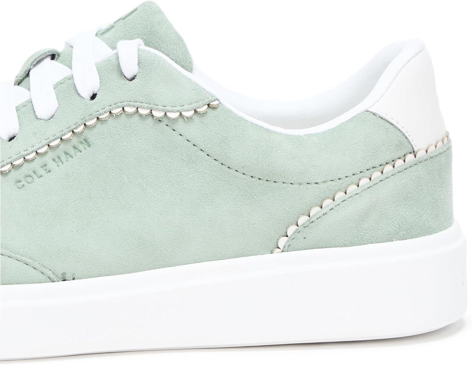image:imageCole Haan Womens Grand Crosscourt ArloweLily Pad SuedeWhite Suede