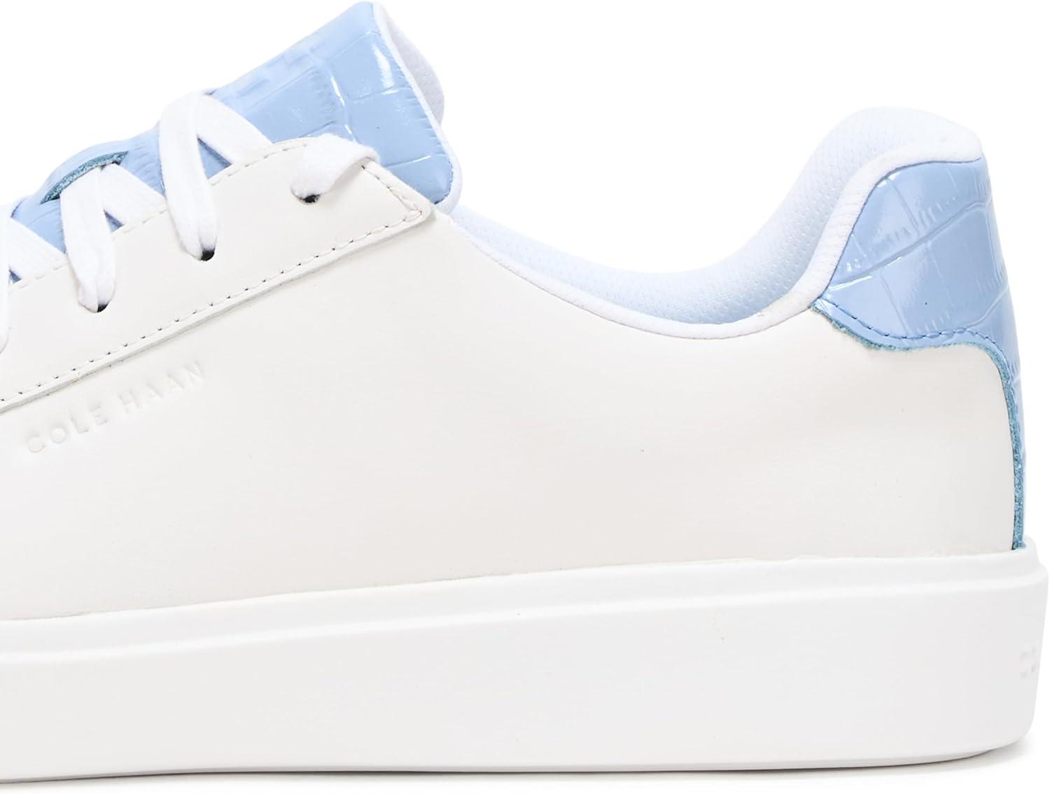 image:imageCole Haan Womens Grand Crosscourt DailyWhite LeatherHydrangea Crocodile Print Leather
