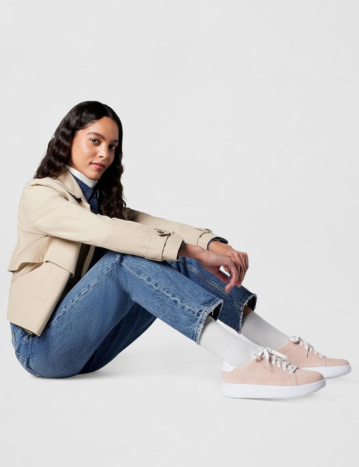image:imageCole Haan Womens Grand Crosscourt Joy PlatformCameo RoseSuede