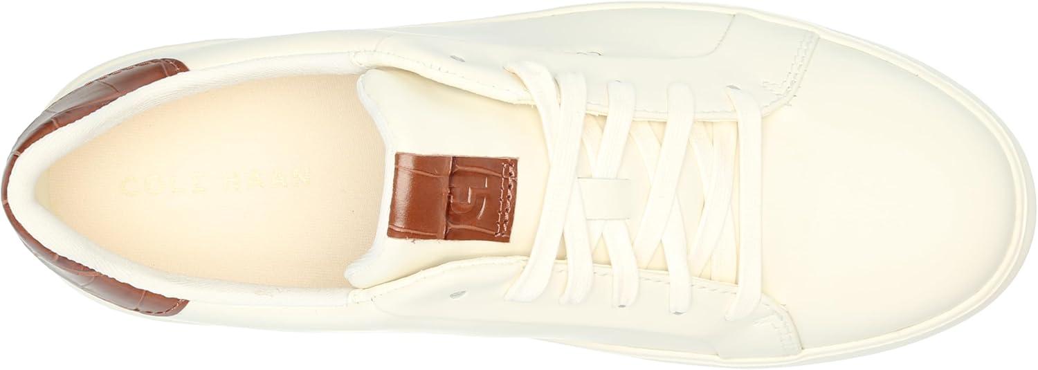 image:imageCole Haan Womens Grand Crosscourt Joy PlatformIvoryDark Cuoio Crocodile Print
