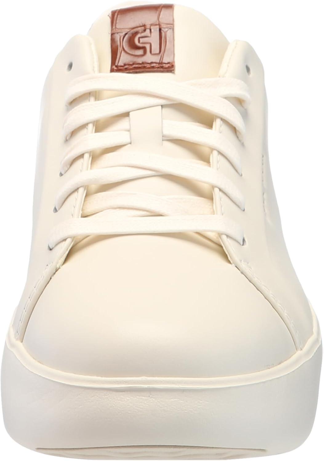 image:imageCole Haan Womens Grand Crosscourt Joy PlatformIvoryDark Cuoio Crocodile Print