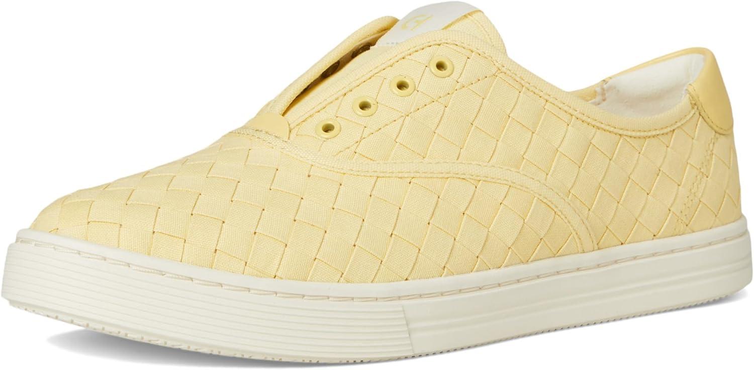 image:imageCole Haan Womens Grandpro HarborPale Banana Woven CanvasLeatherIvory