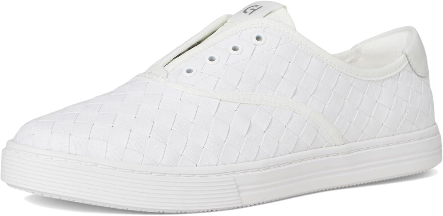 image:imageCole Haan Womens Grandpro HarborWhite Woven CanvasLeatherWhite