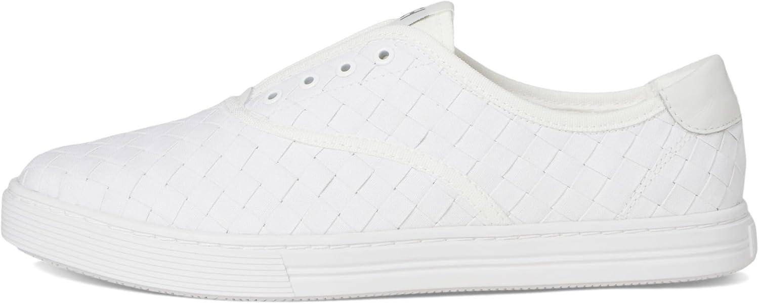 image:imageCole Haan Womens Grandpro HarborWhite Woven CanvasLeatherWhite