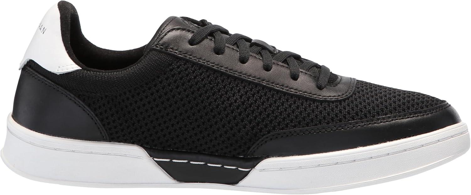image:imageCole Haan Womens Grandpro LeisureBlack KnitLeatherWhite