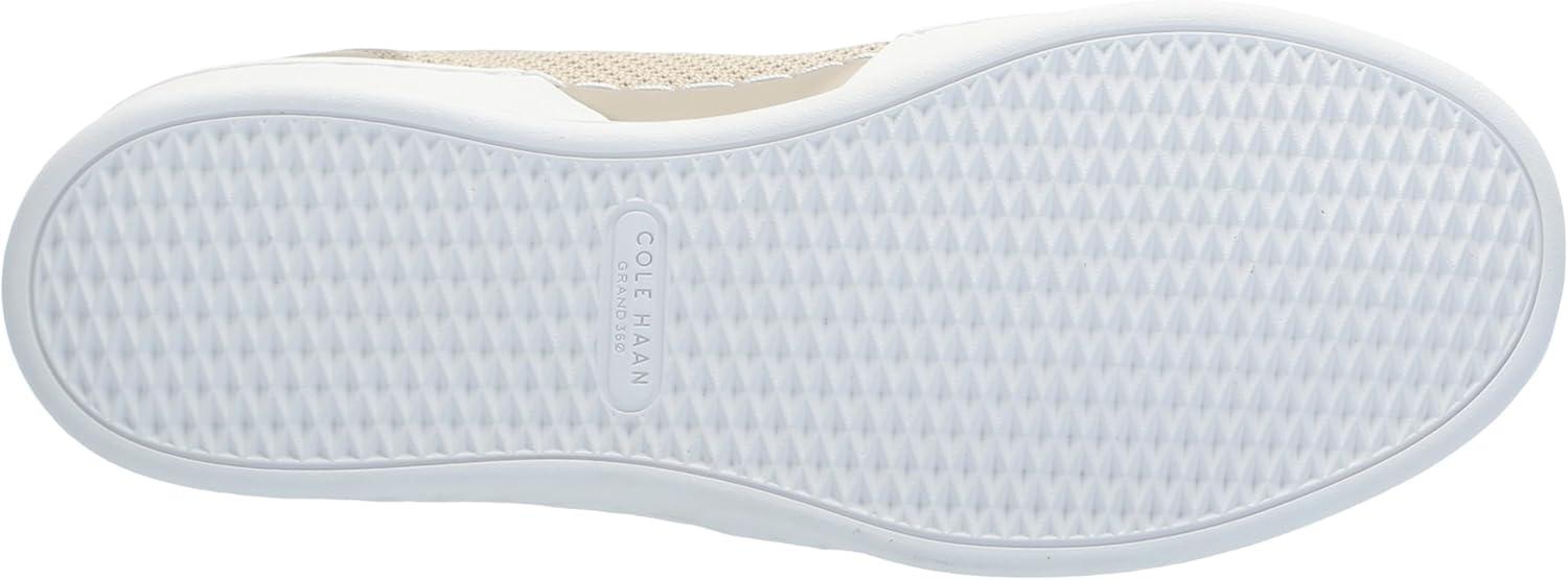 image:imageCole Haan Womens Grandpro LeisureRye KnitLeatherGold MetallicWhite