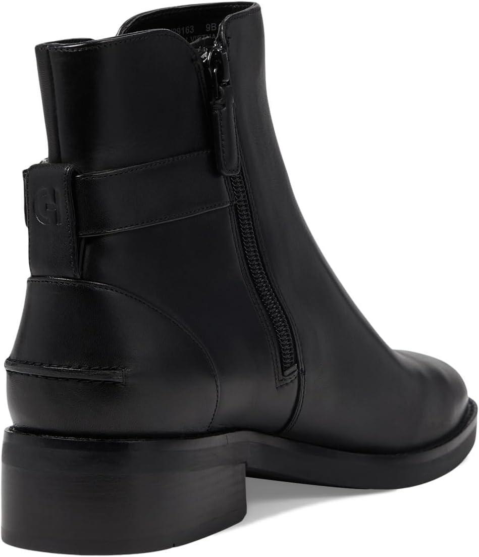 image:imageCole Haan Womens Hampshire Buckle AnkleBlack Leather