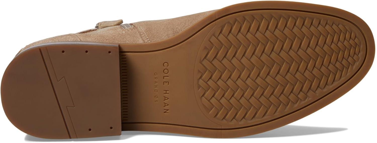 image:imageCole Haan Womens Hampshire Buckle AnkleDark Latte SuedeLight WhiskeyDark Gumt