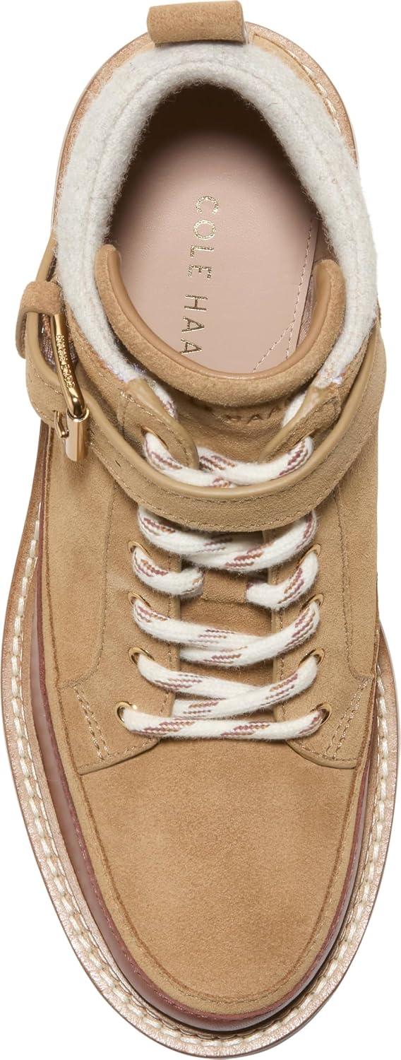 image:imageCole Haan Womens Shibley Waterproof LaceupCh Golden Honey Suede Wp