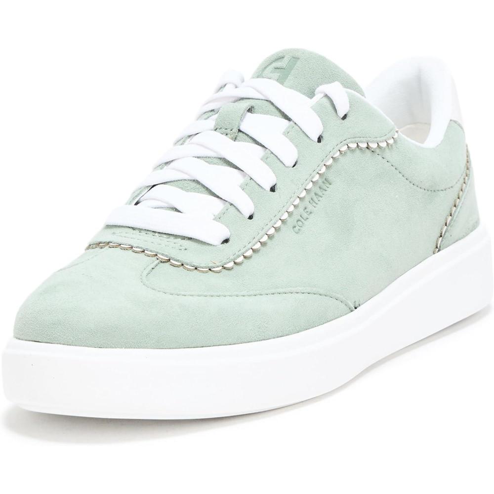 image:imageCole Haan Womens Grand Crosscourt ArloweLily Pad SuedeWhite Suede