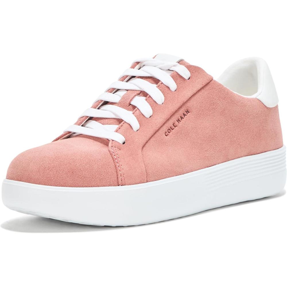 image:imageCole Haan Womens Grand Crosscourt Joy PlatformRouge SuedeWhite