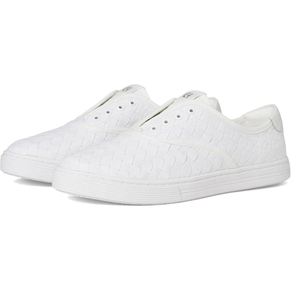 image:imageCole Haan Womens Grandpro HarborWhite Woven CanvasLeatherWhite