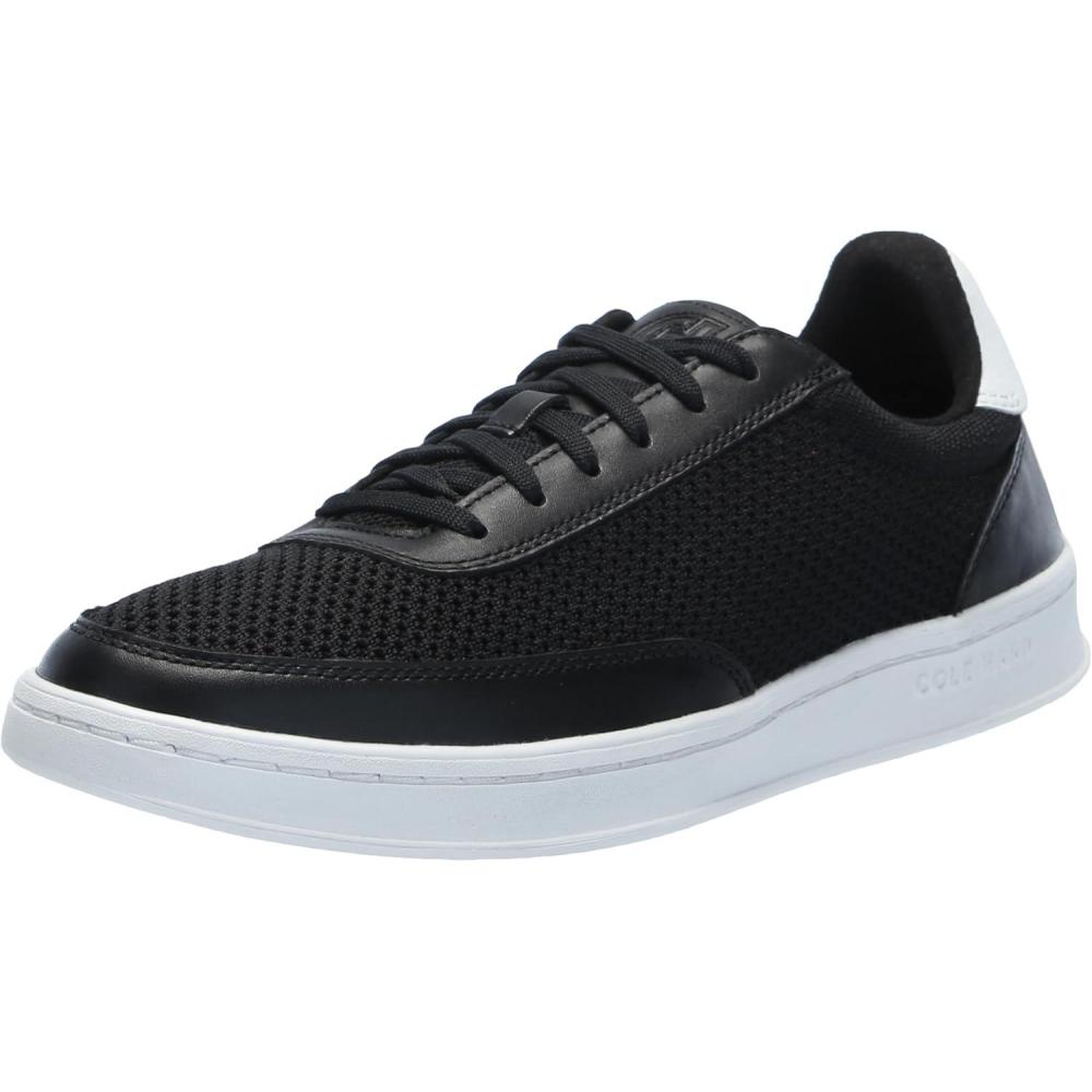 image:imageCole Haan Womens Grandpro LeisureBlack KnitLeatherWhite