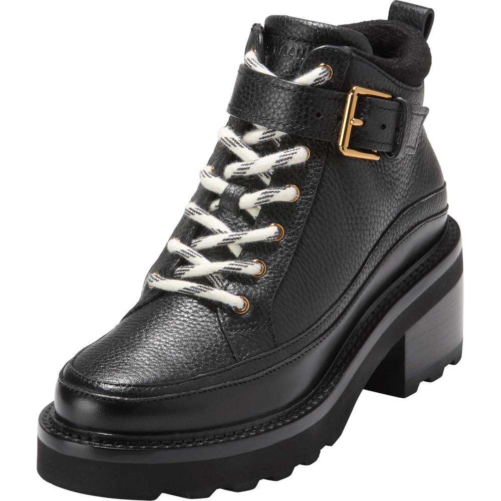 image:imageCole Haan Womens Shibley Waterproof LaceupBlack Waterproof Leather