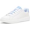 White Leather/Hydrangea Crocodile Print Leather