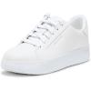 White Leather/Crocodile Print