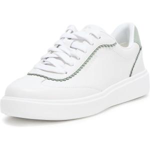 Cole Haan Women’s Grand Crosscourt Arlowe(White Leather/Lily Pad Suede)