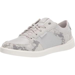 Cole Haan Womens Grand Crosscourt Modern Tennis Sneaker(Glacier Grey Perf Leather/Suede/Glacier Grey Chalk Printed Python/Ch Argento)