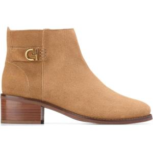 Cole Haan Women’s Holis Buckle Ankle(Golden Toffee Suede)