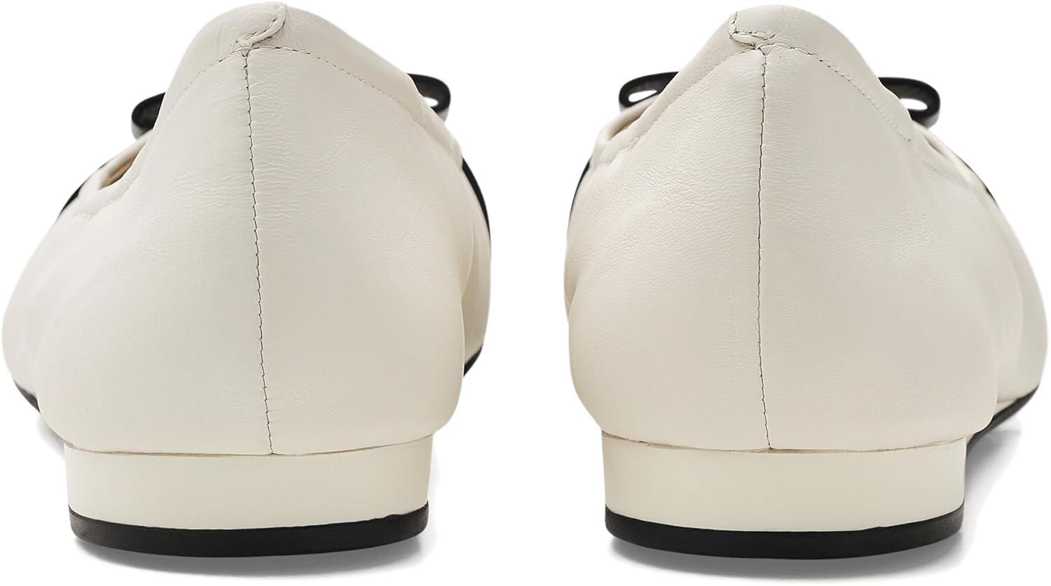 image:imageCole Haan Womens Goto Tova Bow Ballet FlatCh Powder LthrCh Mahogany Croc PrintBlack Lthr