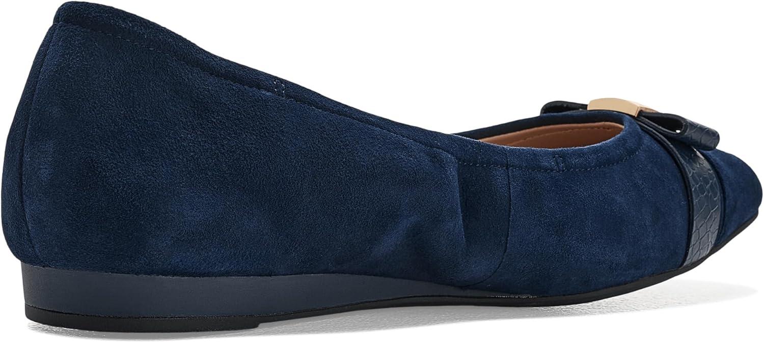 image:imageCole Haan Womens Goto Tova Bow Ballet FlatMidnight Moon SuedeMidnight Moon Snake Print Leather