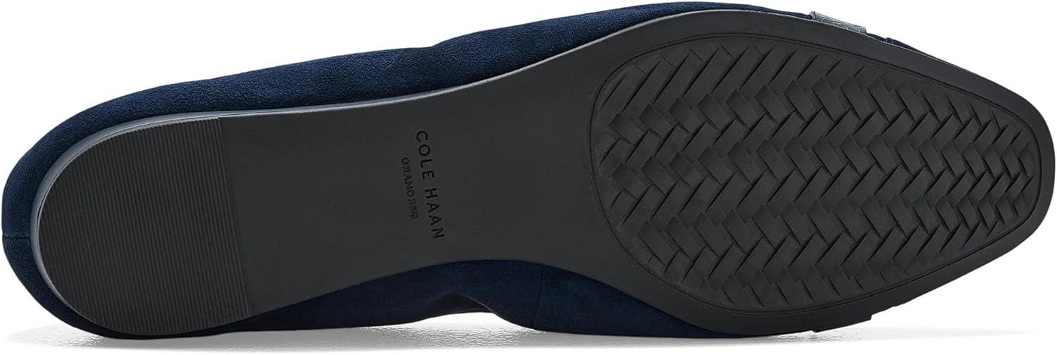 image:imageCole Haan Womens Goto Tova Bow Ballet FlatMidnight Moon SuedeMidnight Moon Snake Print Leather
