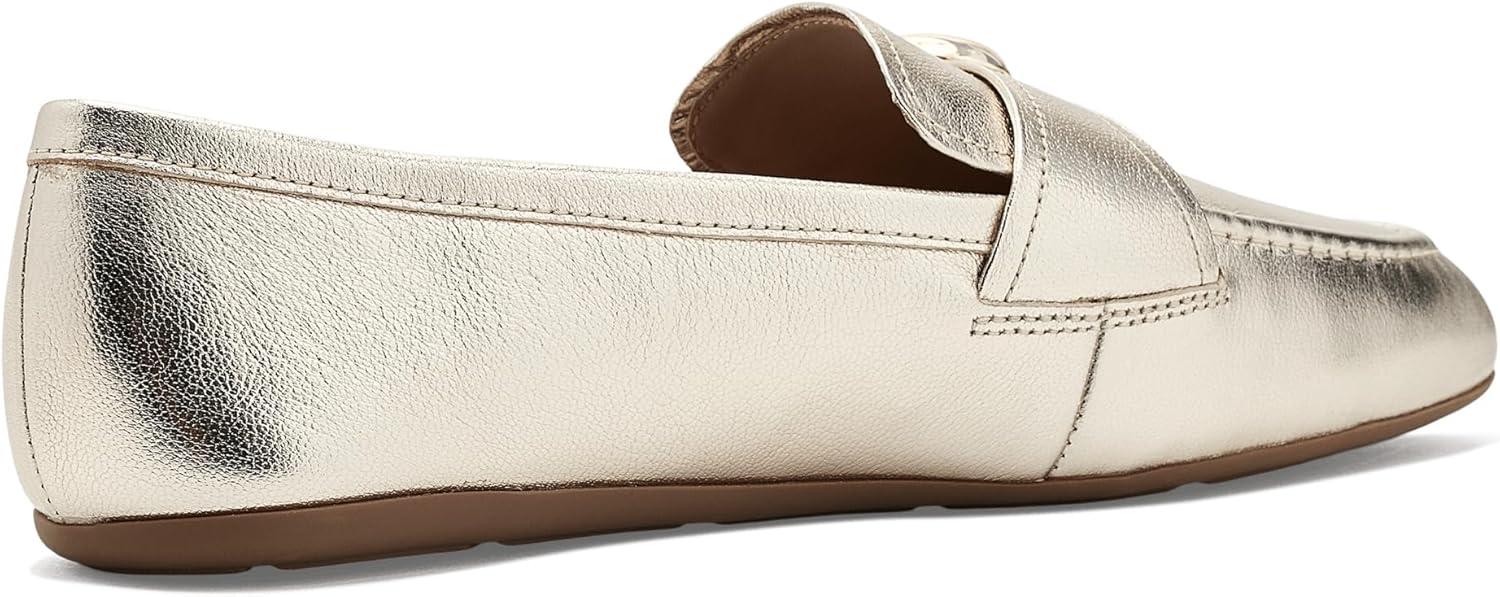 image:imageCole Haan Womens Grand Ambition Alette Buckle LoafersSoft Gold Tumbled Leather