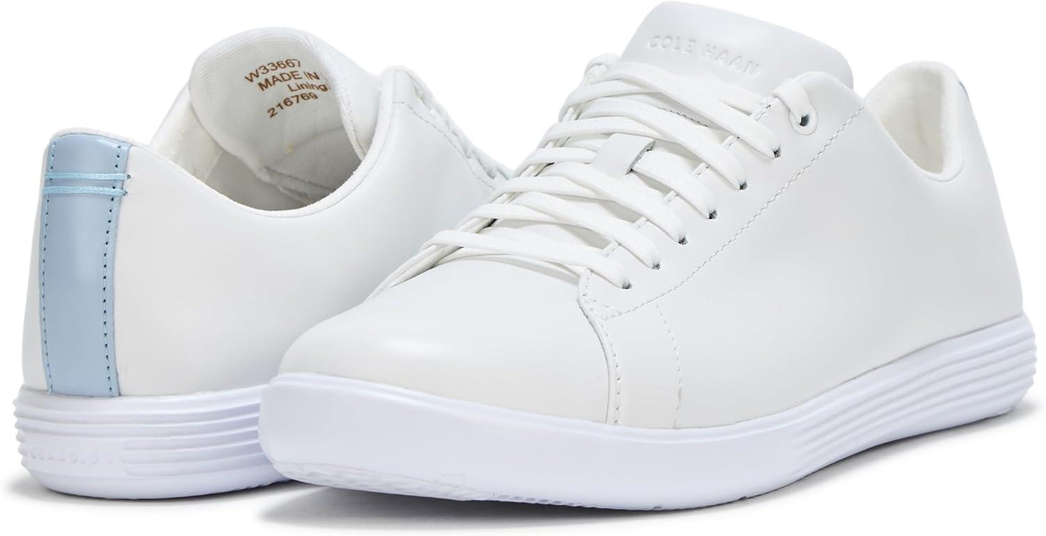 image:imageCole Haan Womens Grand Crosscourt LeatherWhite Perforated LeatherSkyway