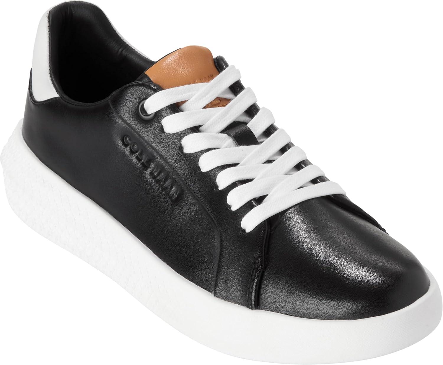 image:imageCole Haan Womens Grand Hurrion Cup LacetoToeBlackWhiteWhite
