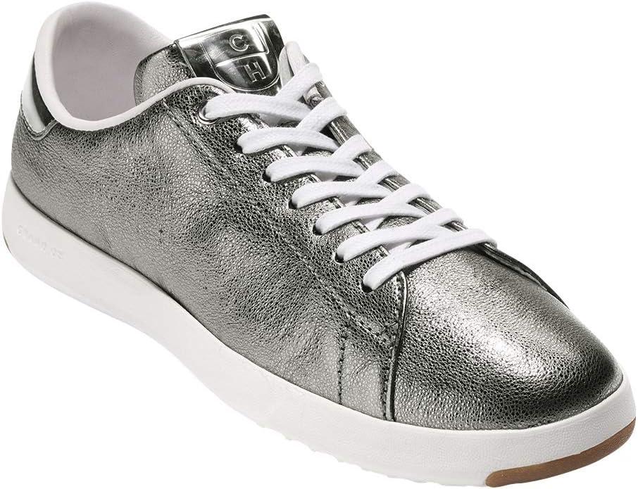 image:imageCole Haan Womens GrandPro Tennis Leather Lace OX Fashion SneakerAnthracite GlitterWhite