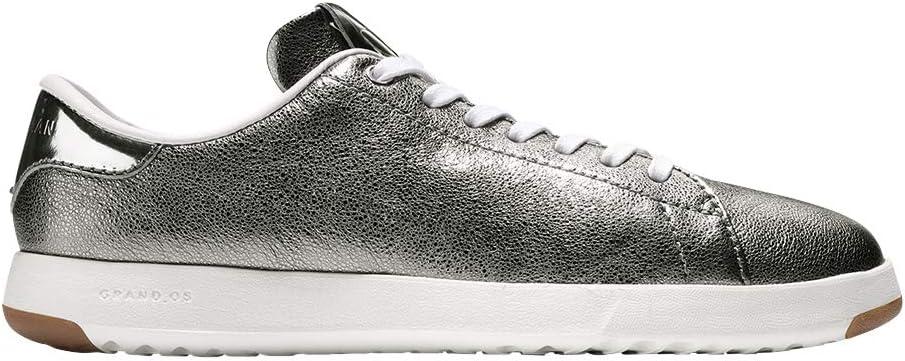 image:imageCole Haan Womens GrandPro Tennis Leather Lace OX Fashion SneakerAnthracite GlitterWhite