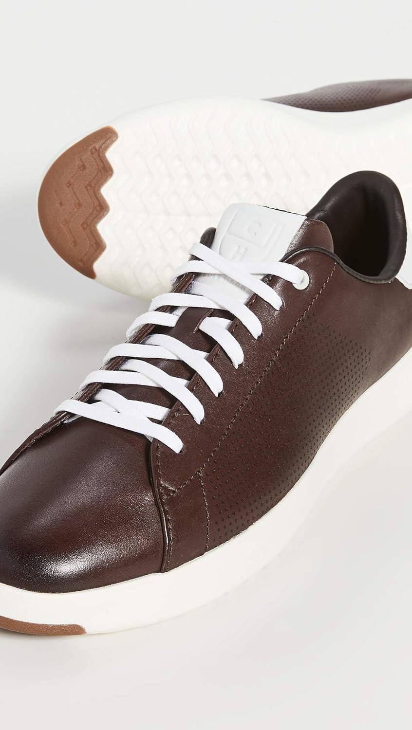 image:imageCole Haan Womens GrandPro Tennis Leather Lace OX Fashion SneakerDark BrownWhite
