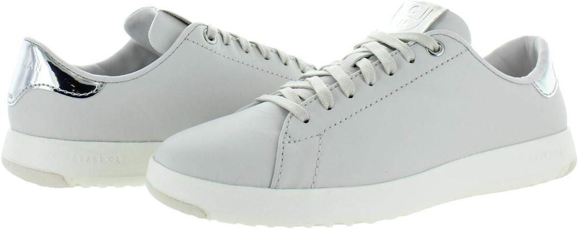 image:imageCole Haan Womens GrandPro Tennis Leather Lace OX Fashion SneakerNimbus Cloud LeatherArgento