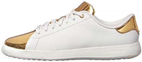 image:imageCole Haan Womens GrandPro Tennis Leather Lace OX Fashion SneakerWhiteGoldWhite