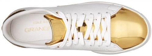 image:imageCole Haan Womens GrandPro Tennis Leather Lace OX Fashion SneakerWhiteGoldWhite