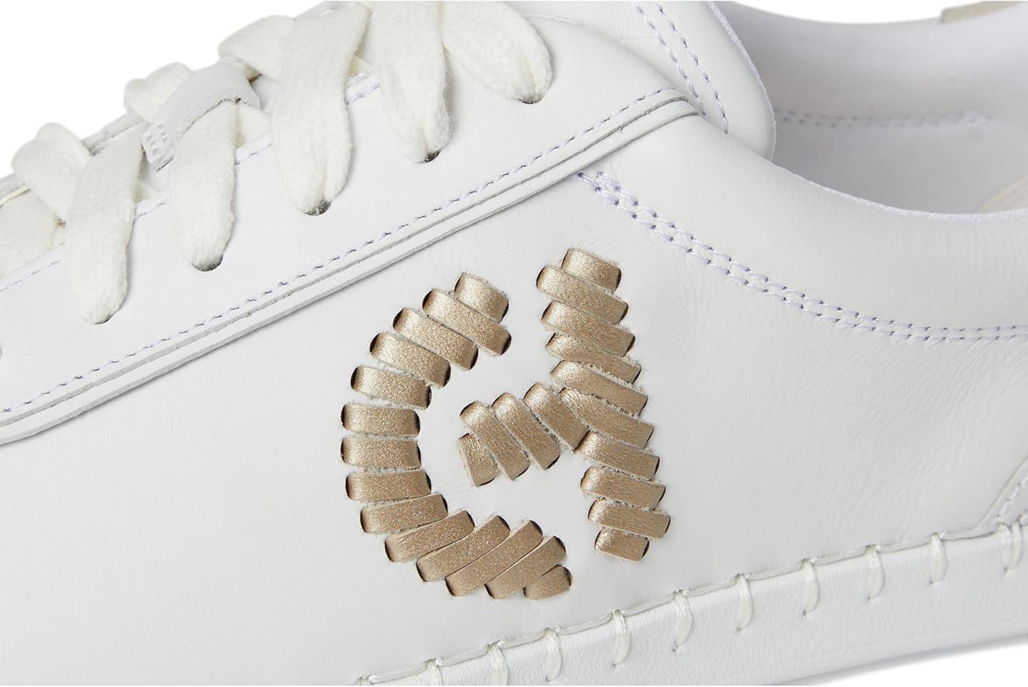 image:imageCole Haan Womens Grandpro AceliaWhiteSilver Birch SuedeGold MetallicWhite