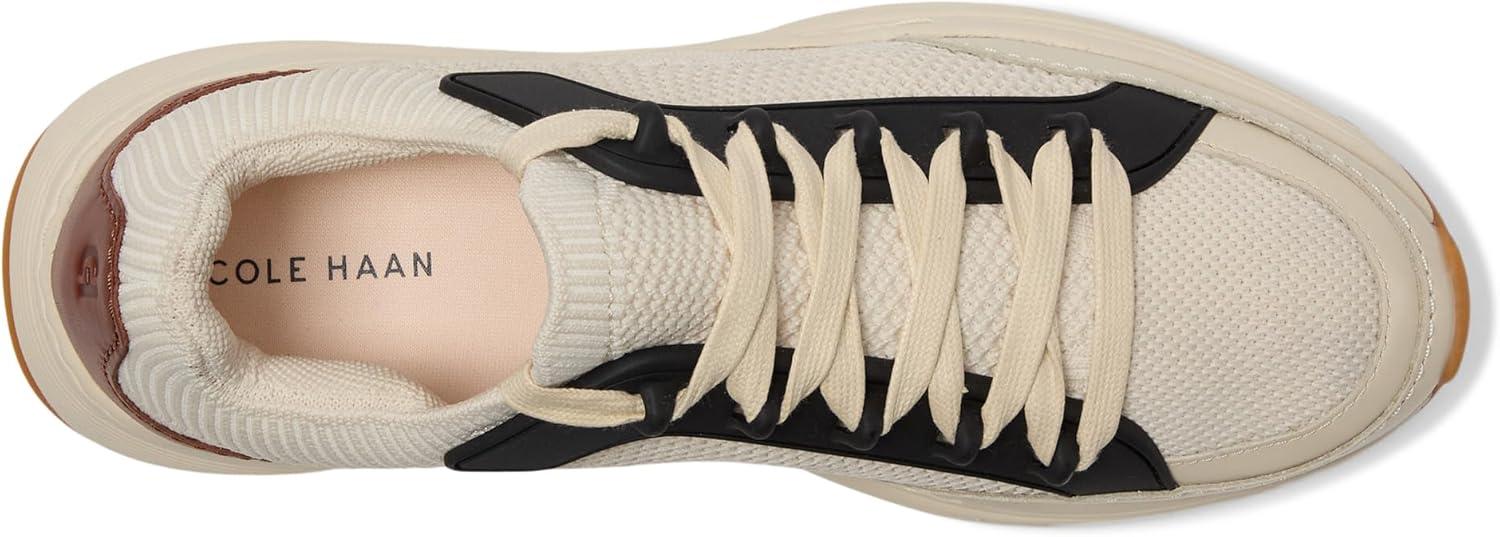 image:imageCole Haan Womens Grandpro Eleena Knit RunnerBirch KnitCh Dk CuoioBlackIvoryCh Oat